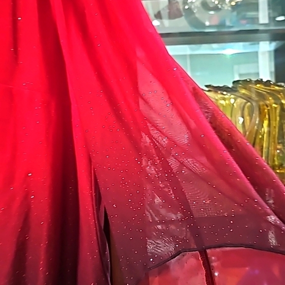 DB established 1962 Ombre blouse red/blk size 1X - Picture 4 of 8